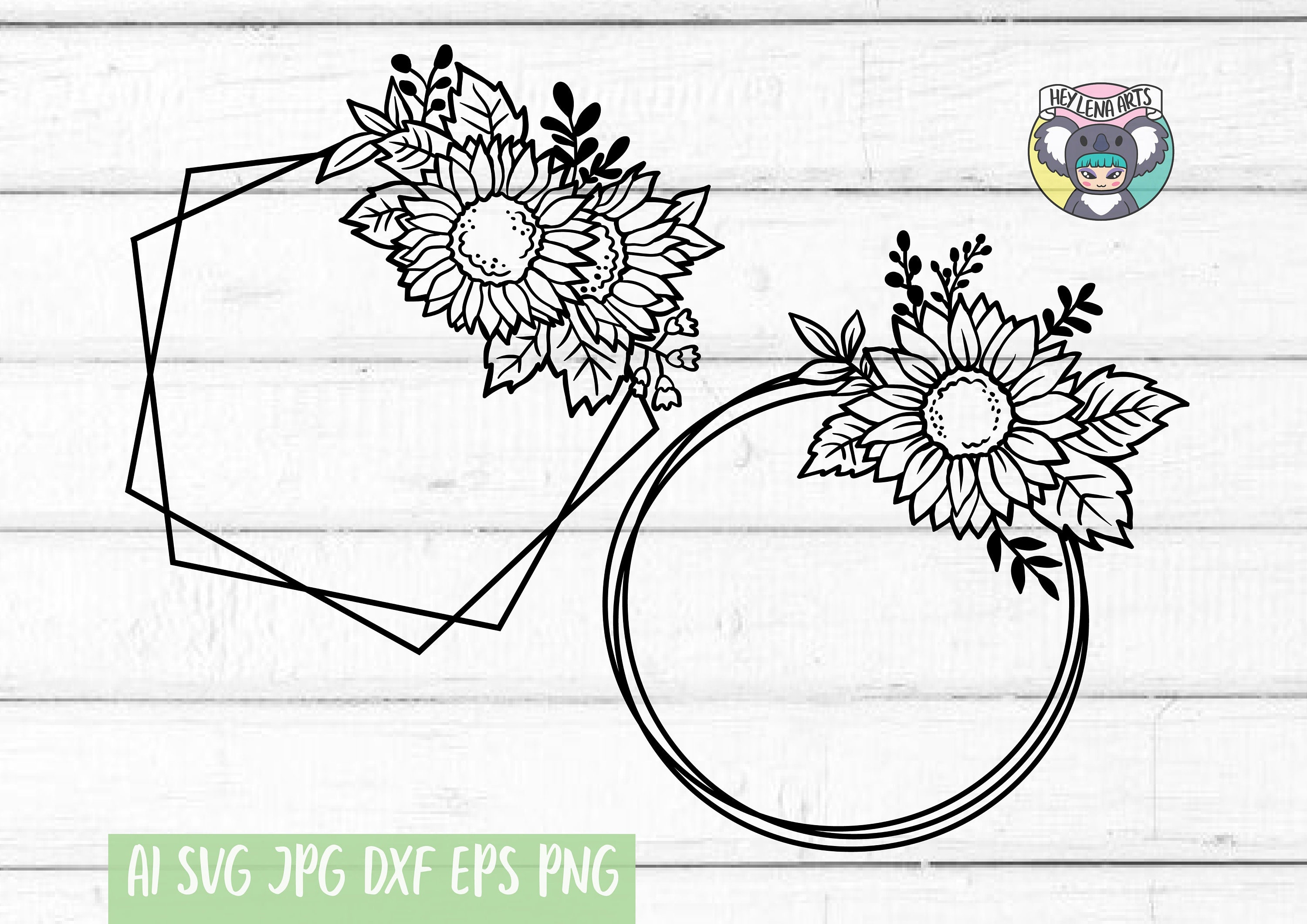 Free Free 177 Sunflower Circle Border Svg SVG PNG EPS DXF File