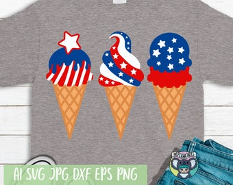 Patriotic Popsicle SVG: 4th of July, American Flag (Digital Files)