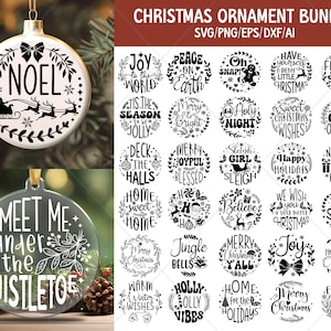 Weihnachtsverzierungs-Svg-Bundle, runde Verzierungs-Svg, Weihnachtsbaum-Verzierungs-Svg, Weihnachtskreis-Zeichen-Svg, Weihnachtsszene-Svg, Believe-Svg