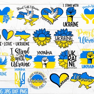 Ukraine SVG Bundle, Ukraine svg, I Stand with Ukraine svg, I choose peace svg, Ukrainian Flag svg, Peace love svg, Ukraine cut files