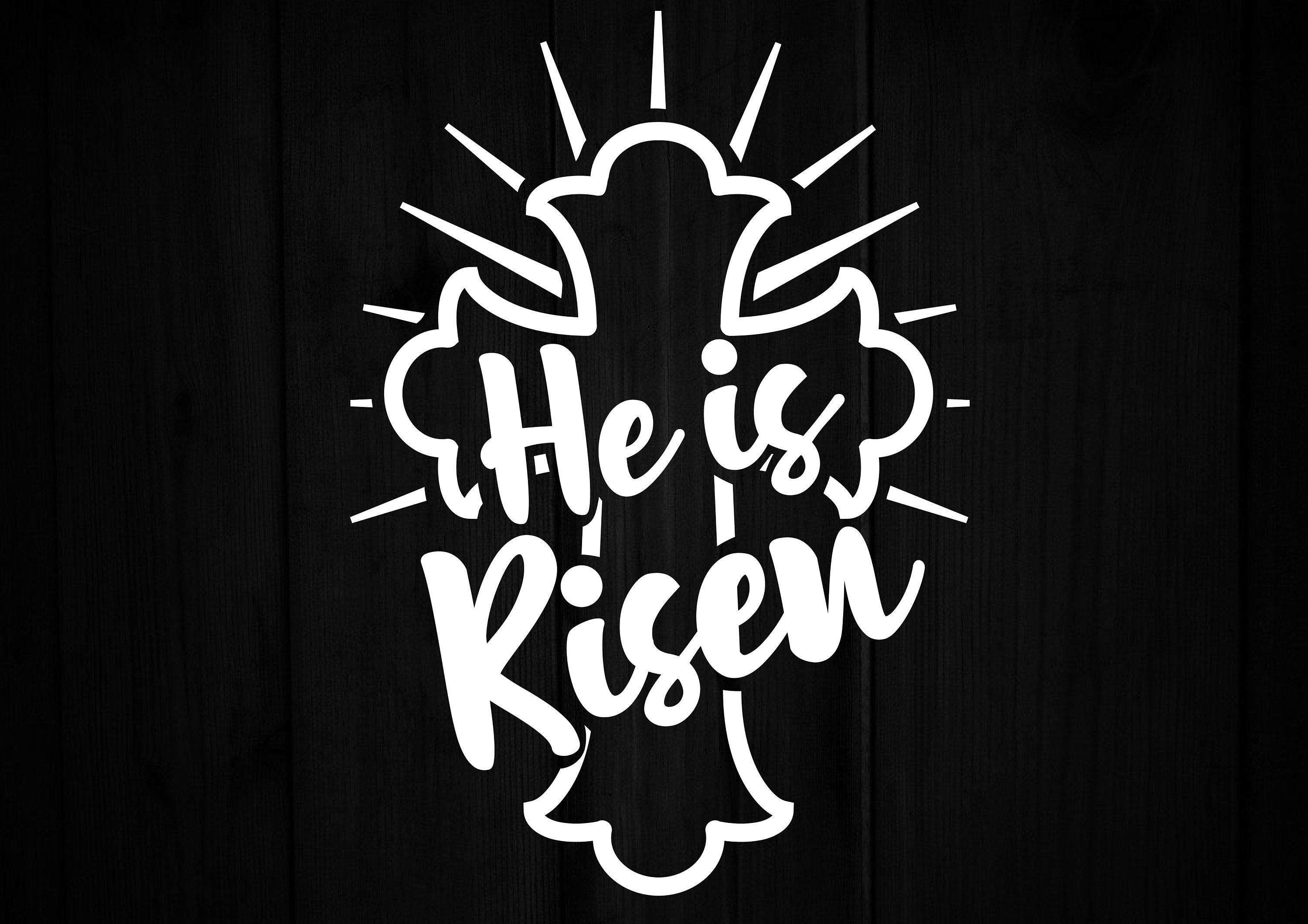 He Is Risen Svg Easter svg Cross svg Jesus svg Christian | Etsy