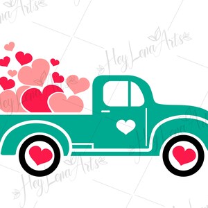 Saint-Valentin SVG, SVG de camion de la Saint-Valentin, Saint-Valentin SVG, SVG de chemise de la Saint-Valentin, amour SVG, coeur SVG, fichiers Svg pour Cricut, fichier coupé, png