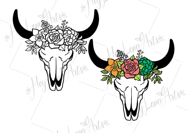 Free Free 75 Flower Cow Head Svg SVG PNG EPS DXF File