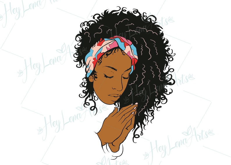 Download Black Woman svg Praying woman svg afro svg african ...