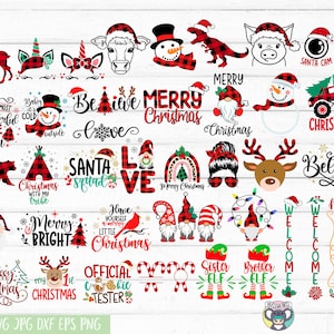 Weihnachts-Svg, Weihnachts-Svg-Bundle, Weihnachts-Shirt-Svg, Buffalo Plaid, Weihnachtsschnitt-Datei, Believe svg, Weihnachtsmann-Svg, svg-Datei für Cricut