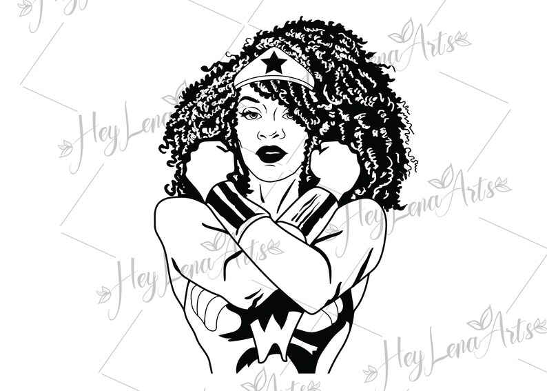 Download Wonder Woman Illustration Black And White Download Illustration 2020