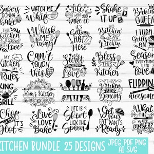 Kitchen SVG Bundle, Kitchen Svg, baking svg, Kitchen Quotes svg, Funny Kitchen svg, kitchen towel svg, Pot holder svg, Svg Files for cricut