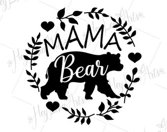 Mama Bear SVG: Mother's Day Cut File (Digital Download)