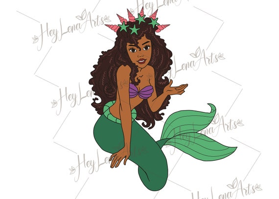 Free Free 184 Afro Mermaid Svg SVG PNG EPS DXF File