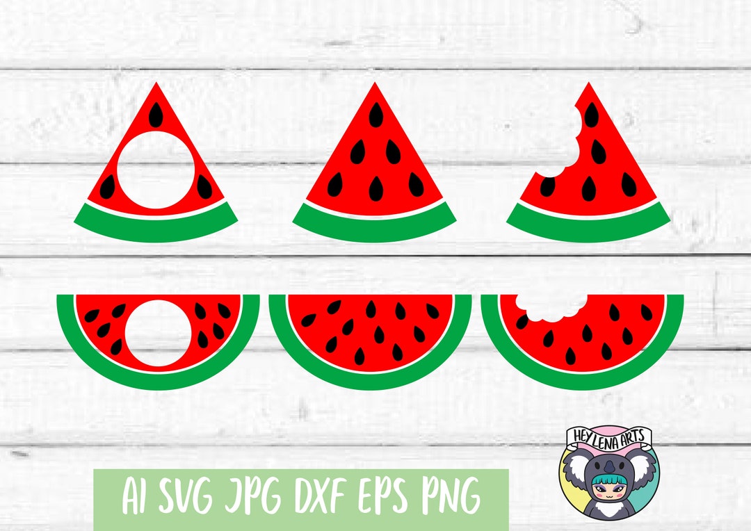 Watermelon Svg, Summer Svg, Vacation Svg, Monogram, Cutting File, Beach