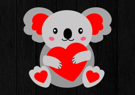 Download Valentine S Day Svg Koala Svg Love Svg Valentine Svg Etsy