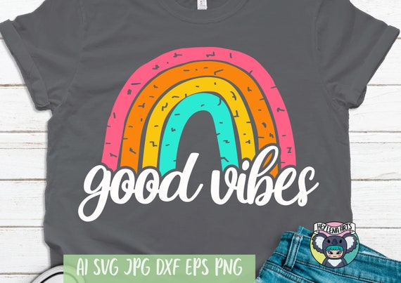 Download Good Vibes Svg Rainbow Svg Vacation Svg Beach Svg Summer Etsy