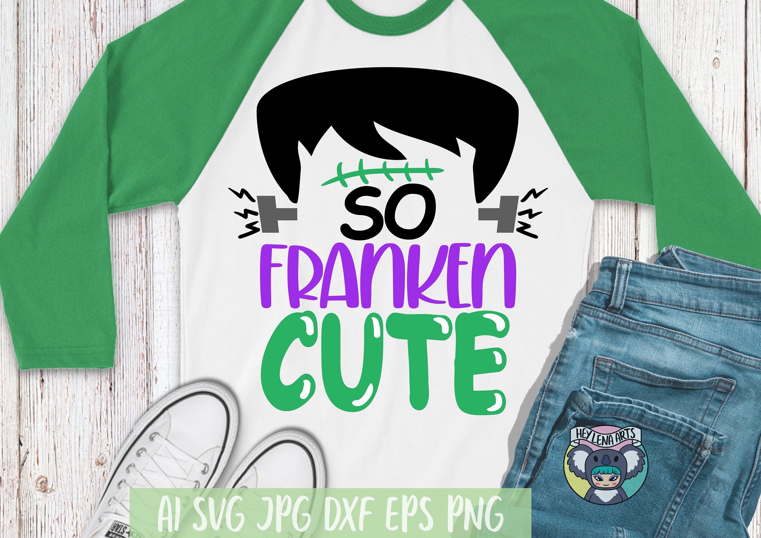 Halloween svg, So Franken Cute svg, Trick or Treat svg, Frankenstein svg, Svg Files For Cricut, cut file, dxf files for laser, png eps