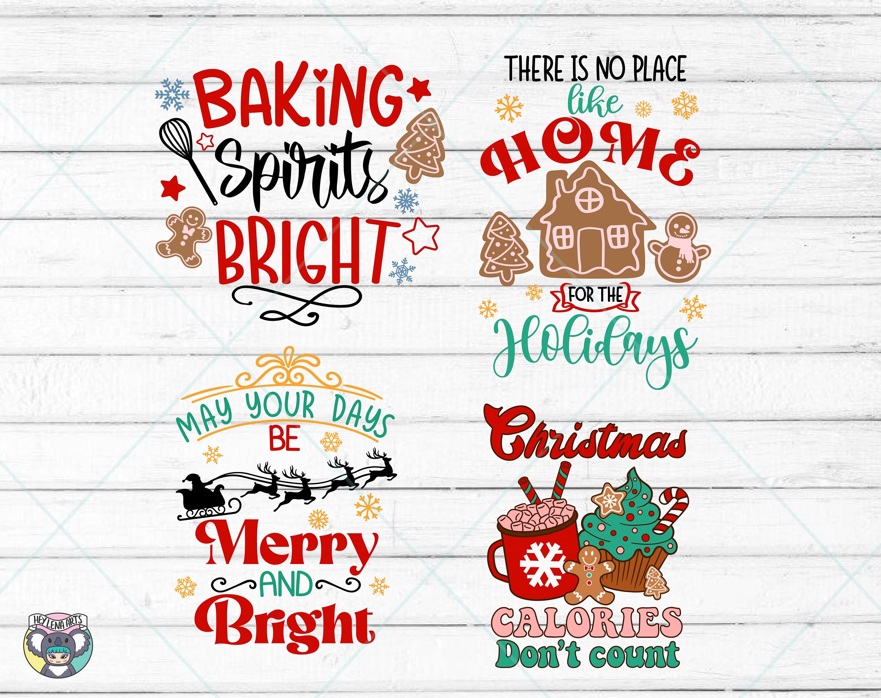 Christmas Kitchen Towels Svg Bundle Christmas Svg Bundle Etsy