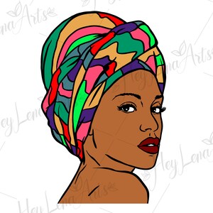 Femme noire Afro SVG : Clipart Melanin Queen (fichiers numériques)