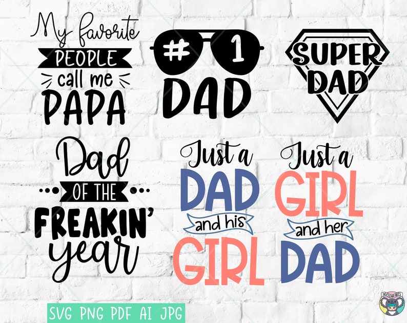 Funny Dad SVG Bundle: Father's Day Cricut Cut Files - Etsy