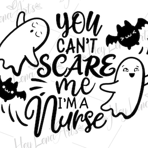 Halloween Nurse SVG: Spooky Season Cricut Cut File (Digital Download)