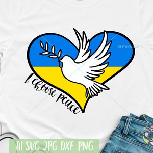 ウクライナ svg、平和を選ぶ svg、ウクライナを支持する svg、ウクライナ国旗 svg、平和の愛 svg、ウクライナのカットファイル、cricut 用の svg ファイル