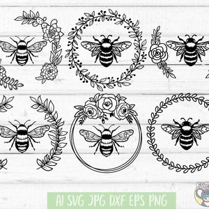 Pacote de abelhas svg, Bee Kind svg, Honey Bee svg, Save the Bees svg, arquivos Cricut de abelhas, arquivos Svg para Cricut, arquivo de corte, arquivos DXF para laser