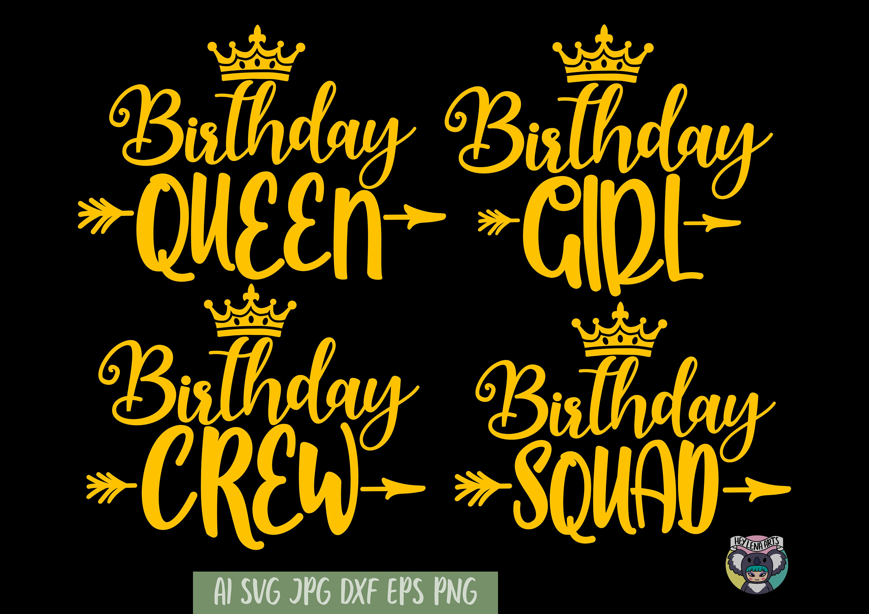 Download Birthday Girl Svg Bundle Svg Birthday Squad Svg Birthday Crew Svg Cricut Cut File Birthday Shirt
