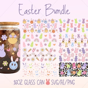 Ostern Bundle 16 Unzen Libbey Glasdose SVG, 16 Unzen Libbey Dosenverpackung, Libbey Glas 16 Unzen, Ostern Libbey Dosenverpackung svg, Glasdosenverpackung svg