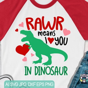 Rawr significa "Eu te amo" em SVG de dinossauro, SVG de Dia dos Namorados, SVG de T-Rex, SVG de te amo, SVG de Dia dos Namorados, arquivo de corte de Dia dos Namorados, arquivo SVG para Cricut