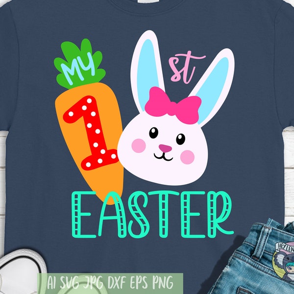Easter SVG, My 1st Easter svg, My First Easter svg, Bunny svg, Rabbit svg, Svg Fiiles for Cricut, Cut File, dxf files for laser