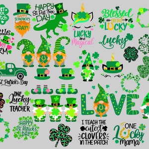 St. Patricks Day svg Bundle, St. Patricks Day, St. Paddys Day, Clover svg, Kobold svg, Lucky svg, svg-Dateien für Cricut, cut Datei
