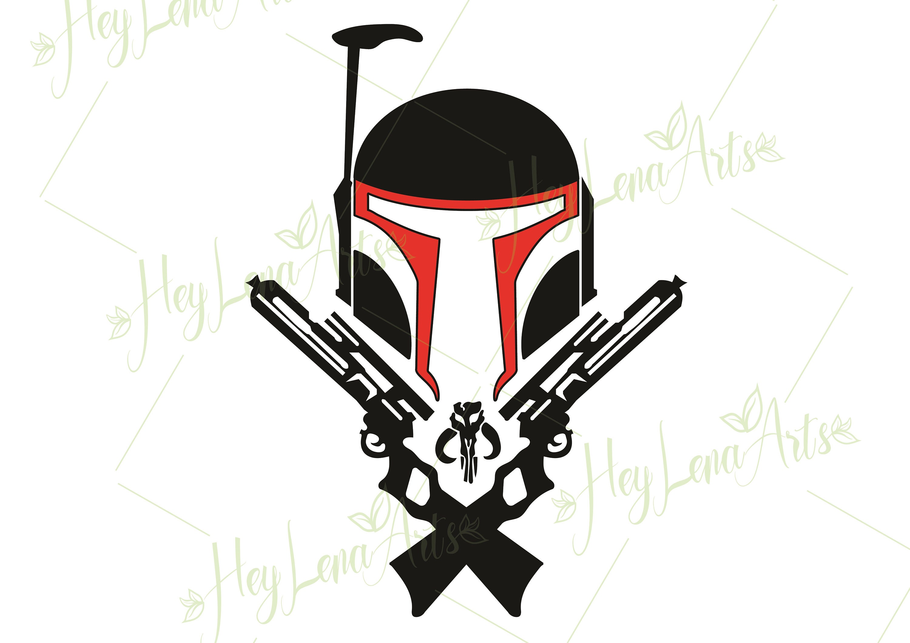 Star Wars Boba Fett Mandalorian Svg Digital Download Cut Etsy