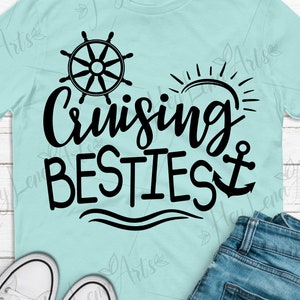 Melhores amigas de cruzeiro svg, Navio de cruzeiro svg, Melhores amigas svg, Fim de semana de garotas svg, Verão svg, Camisa de cruzeiro svg, Cricut, Arquivo de corte, eps png dxf