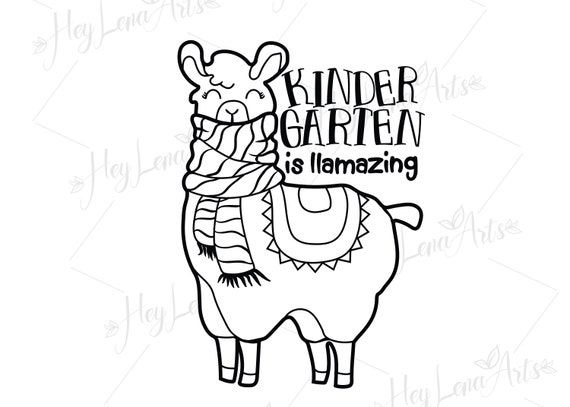 Download Free Kindergarten Is Llamazing Svg Llama Svg School Svg Cricut Etsy SVG Cut Files