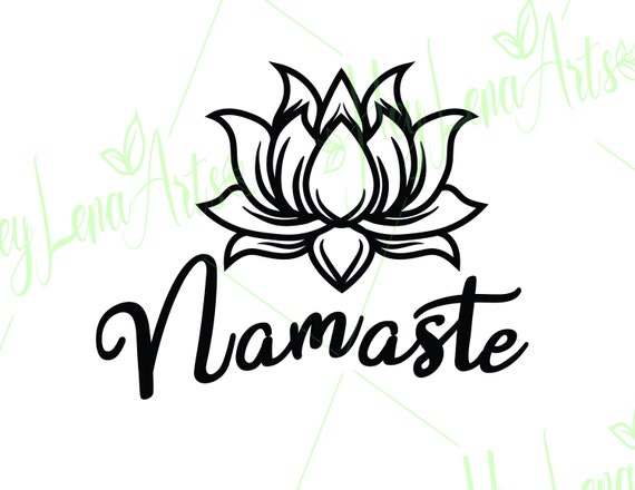 Download Namaste Svg Lotus Flower Svg Yoga Svg Fitness Svg Namaste Etsy