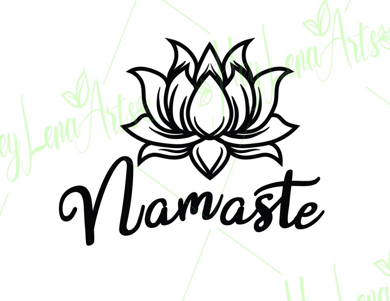 Namaste Svg Lotus Flower Svg Yoga Svg Fitness Svg Namaste - Etsy