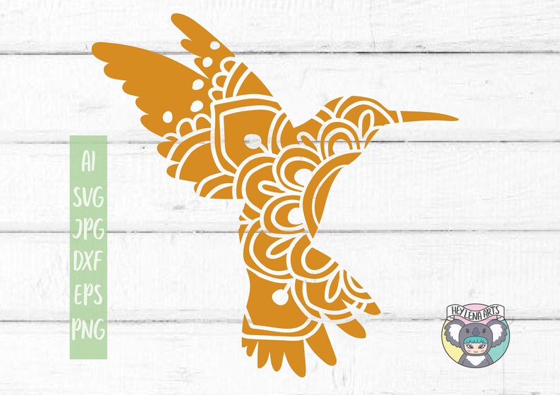 Download Hummingbird svg Mandala svg Silhouette boho svg Summer | Etsy