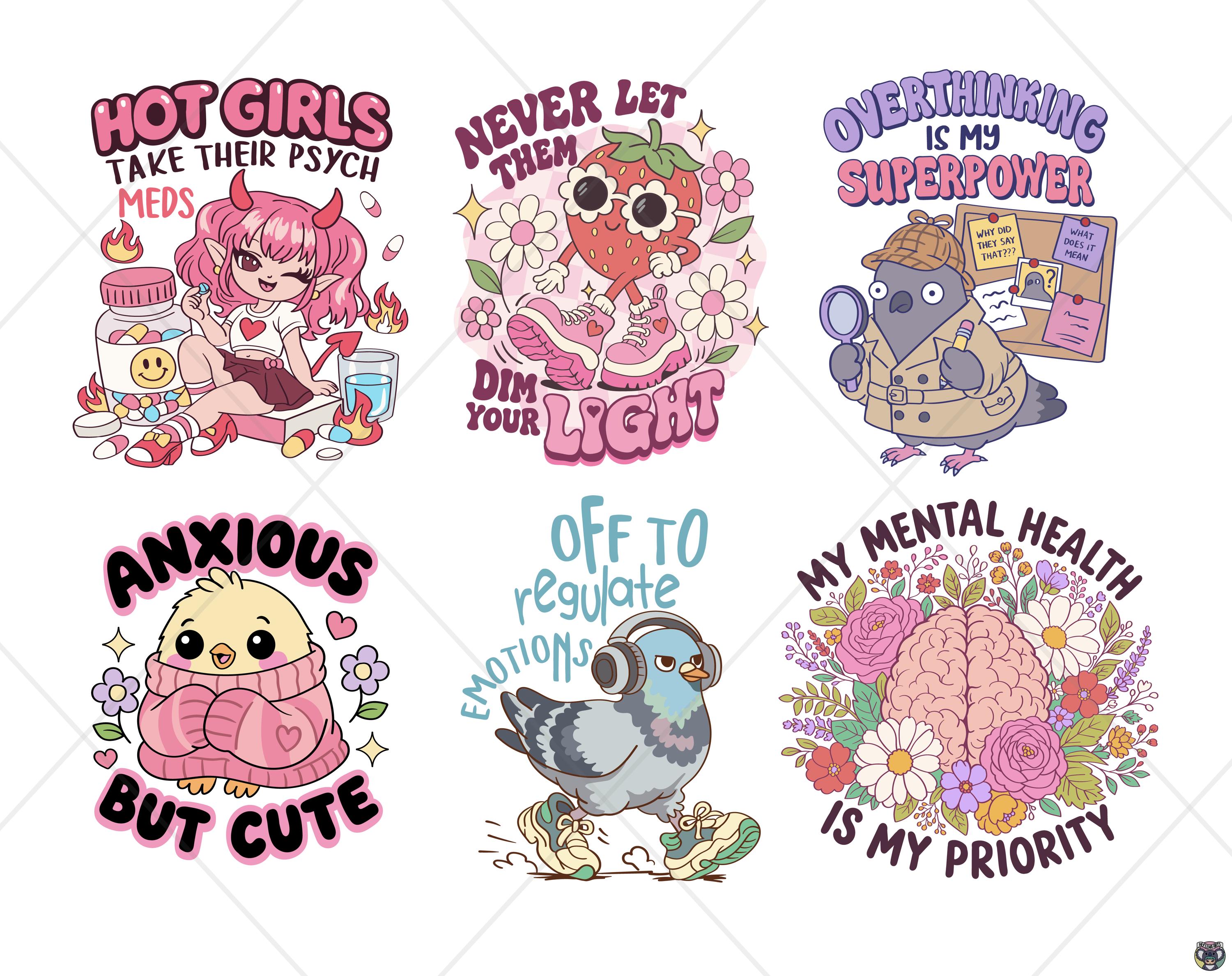 Funny Mental Health Bundle, Therapy Humor PNG SVG (digital Download) - Etsy