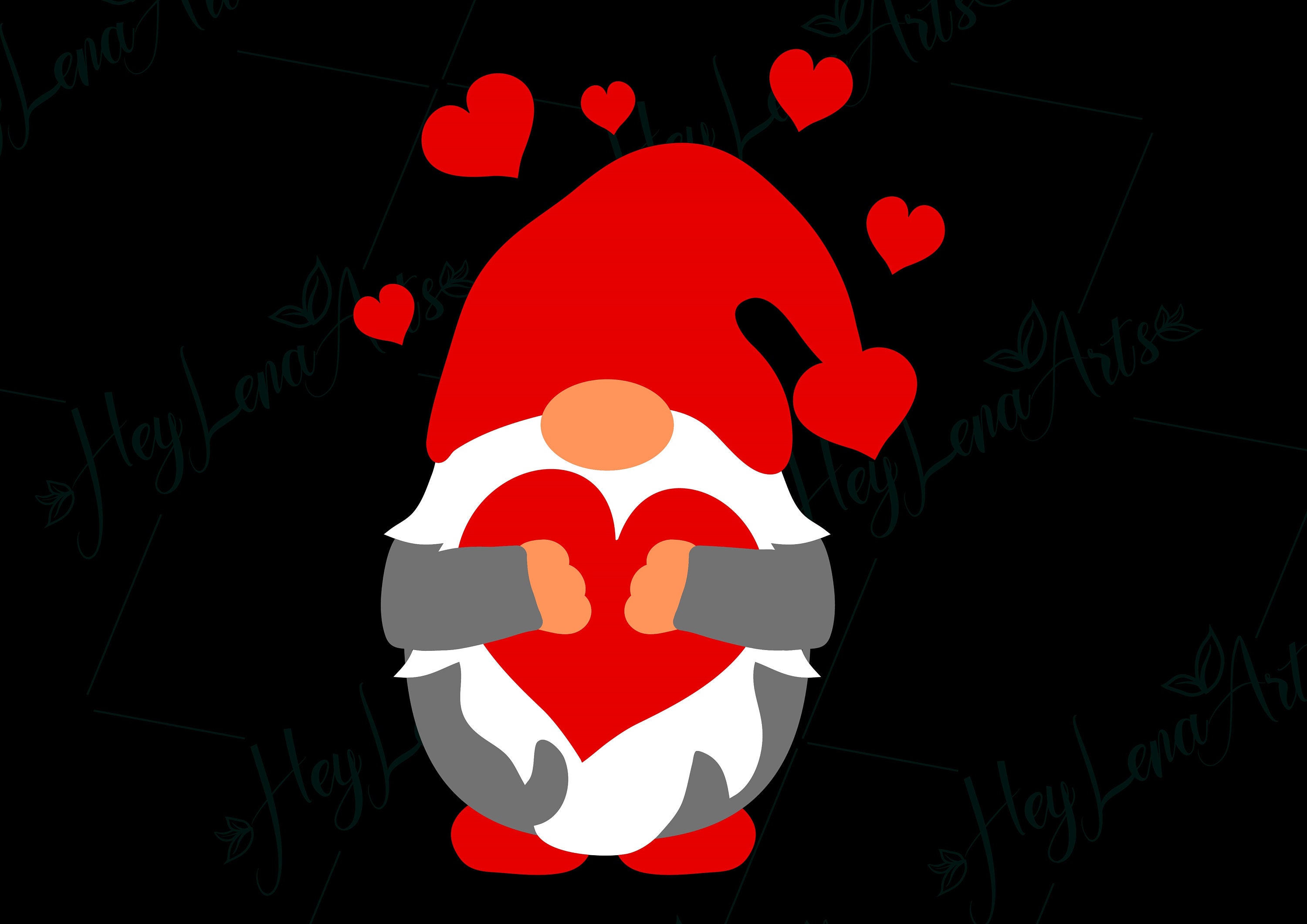 Gnome Svg, День Святого Валентина, Валентина, Люблю тебя, Hugs, Сердце, Cri...