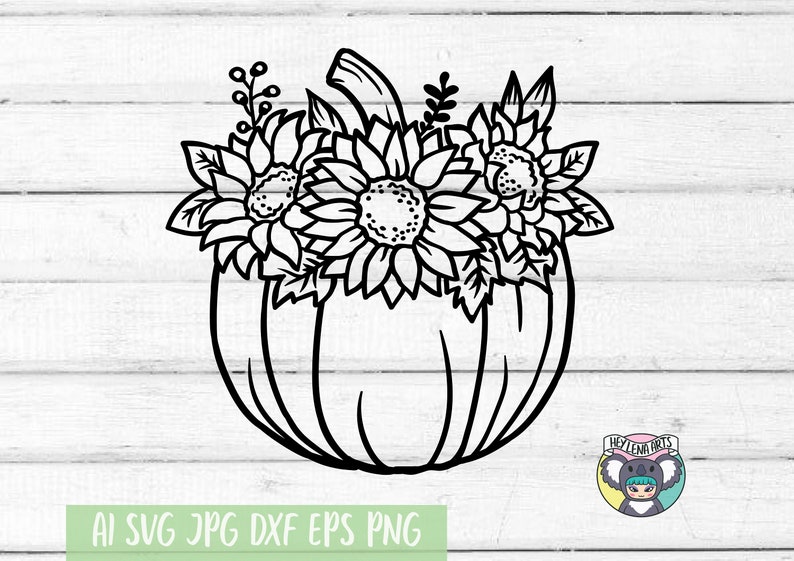 Free Free 344 Free Pumpkin Sunflower Svg SVG PNG EPS DXF File
