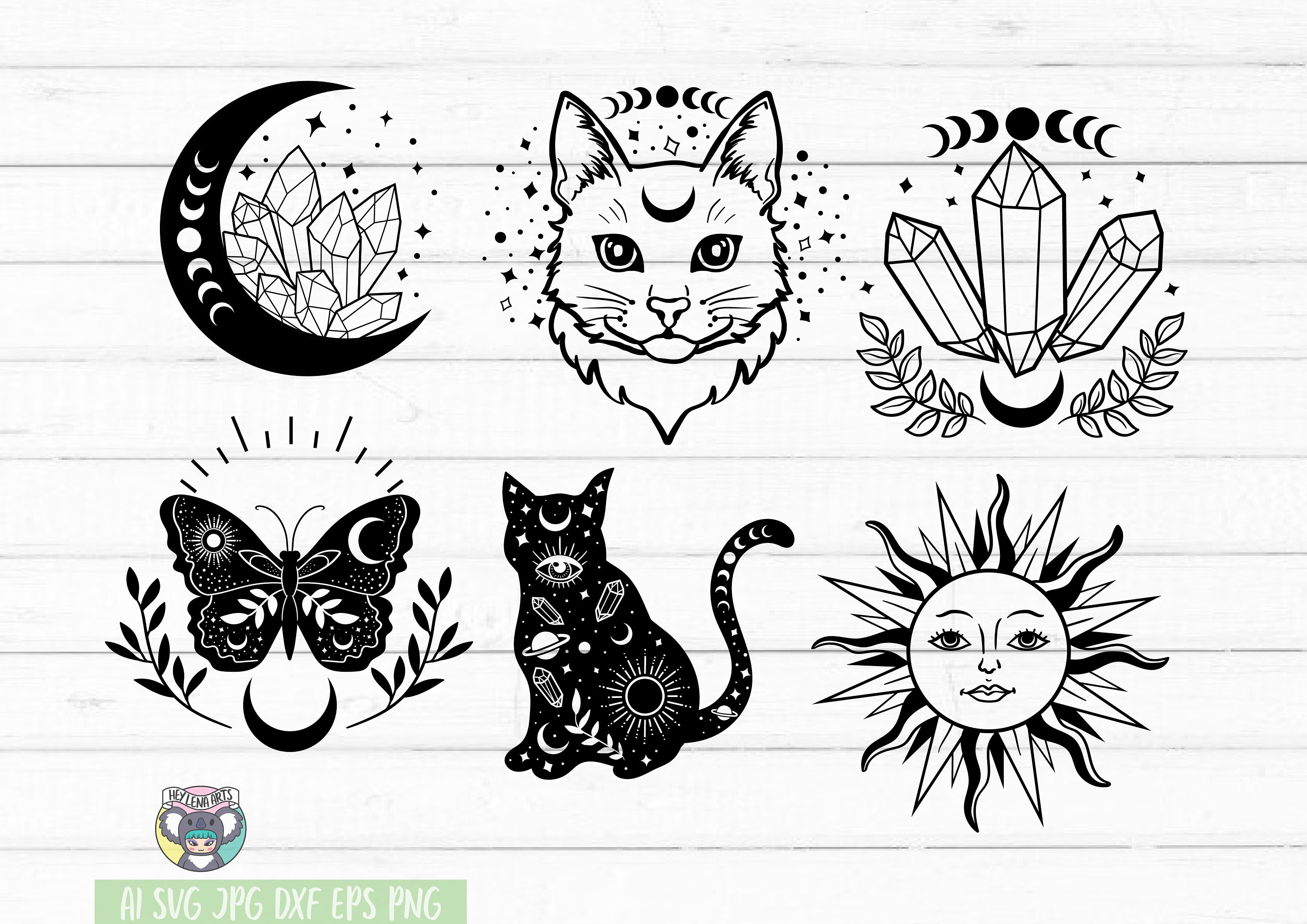 Mystical Svg Celestial Svg Bundle Witchcraft Svg Mystical - Etsy Canada