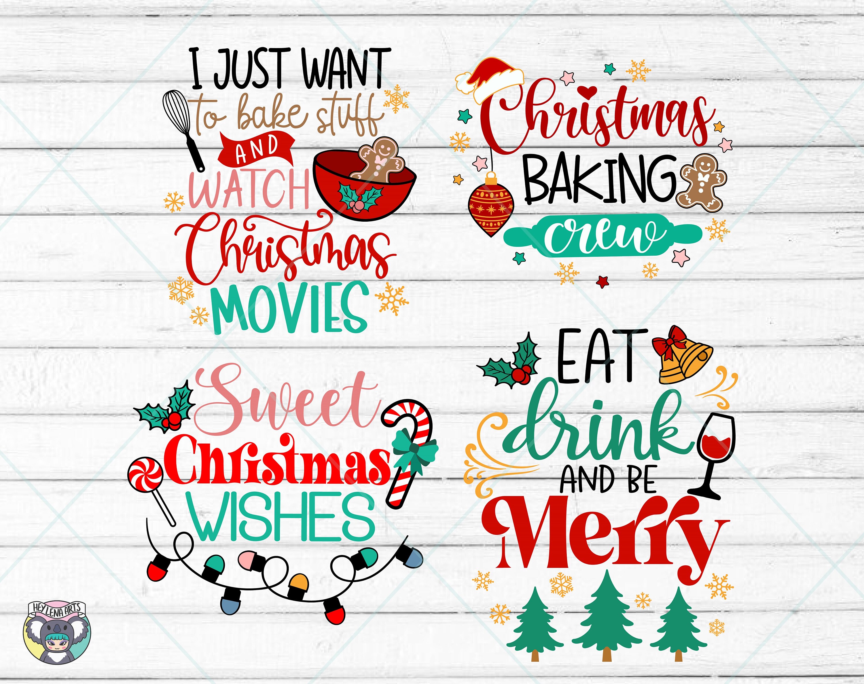 Christmas Kitchen Towels Svg Bundle Christmas Svg Bundle Etsy Canada