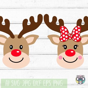 Weihnachts-Svg, Rentier SVG, Weihnachtsmann SVG, Schneeflocke SVG, Let It Snow svg, SVG-Dateien für Cricut, cut Datei, dxf-Dateien für Laser, eps png