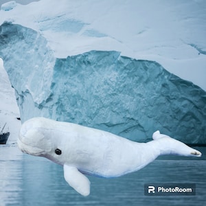 Weighted Beluga Whale Plush: Sensory Friendly Stuffed Animal