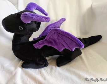 Dragon weighted stuffed animal, dragon plush, dragon stuffie, weighted winged dragon, weighted dragon for anxiety relief, sensory friendly