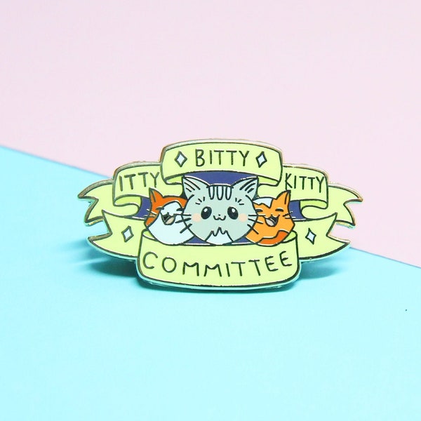 Itty Bitty Kitty Committee Enamel Pin