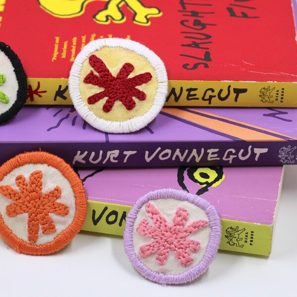 Kurt Vonnegut Illustration Iron On Patch