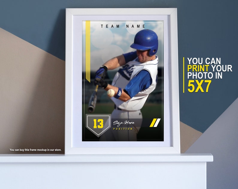 baseball card template photoshop download