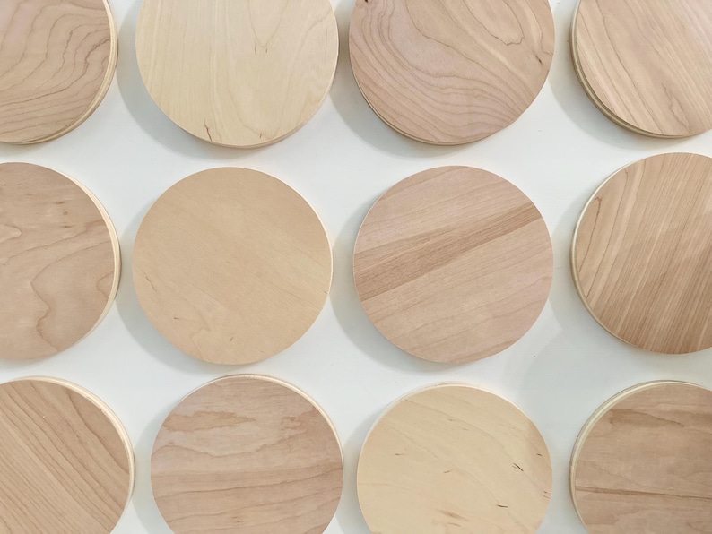 6" Birch Plywood Circle: 1/2" Thick DIY Wood Round image 5