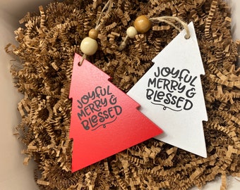 Christmas Tree Cutout: 4-Inch Craft Ornament Shape