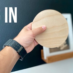 Unfinished 6" Circle Wood / Blank Wood / 1/2 Thick / Circle Blanks / Diy Supplies / Wood Round / 6" Circle Wood