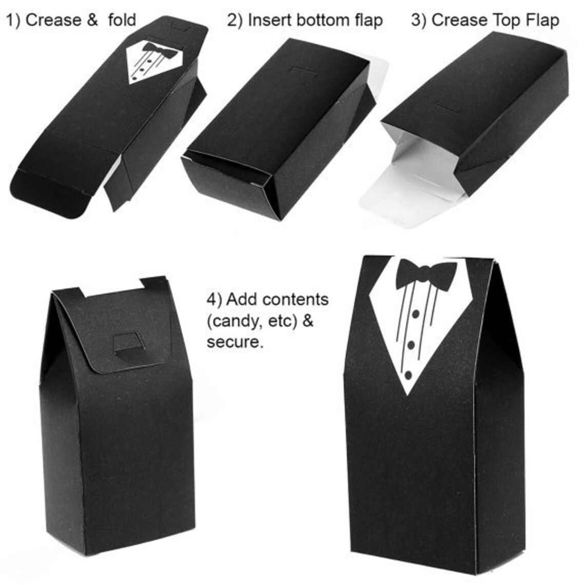1 Bride Or Groom Party Favor Box / Wedding Favor Boxes / Etsy