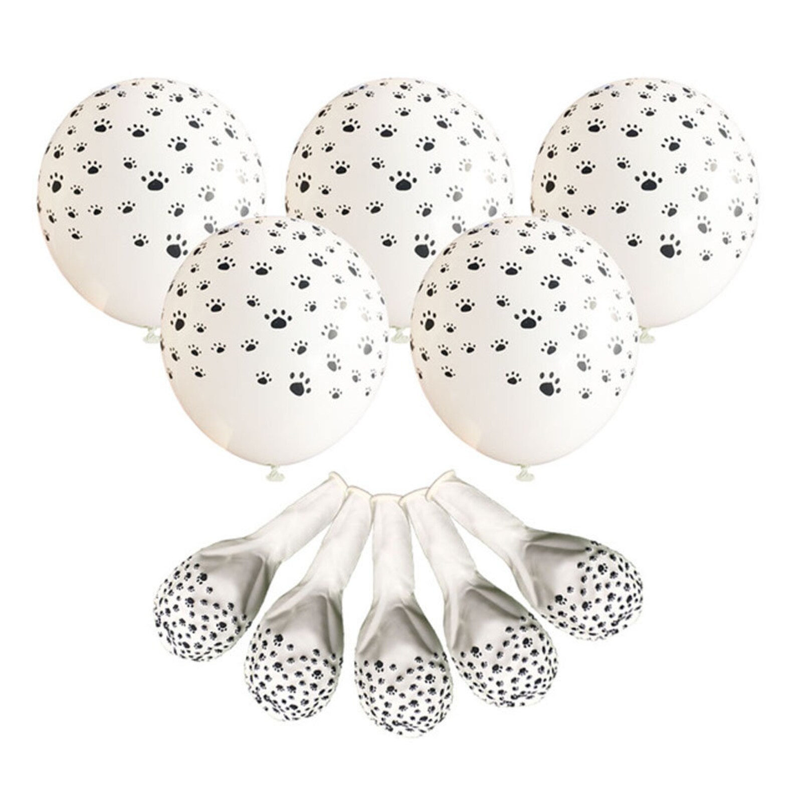 1 Dog Paws Print Latex Balloon Pet Print Latex Balloons Etsy